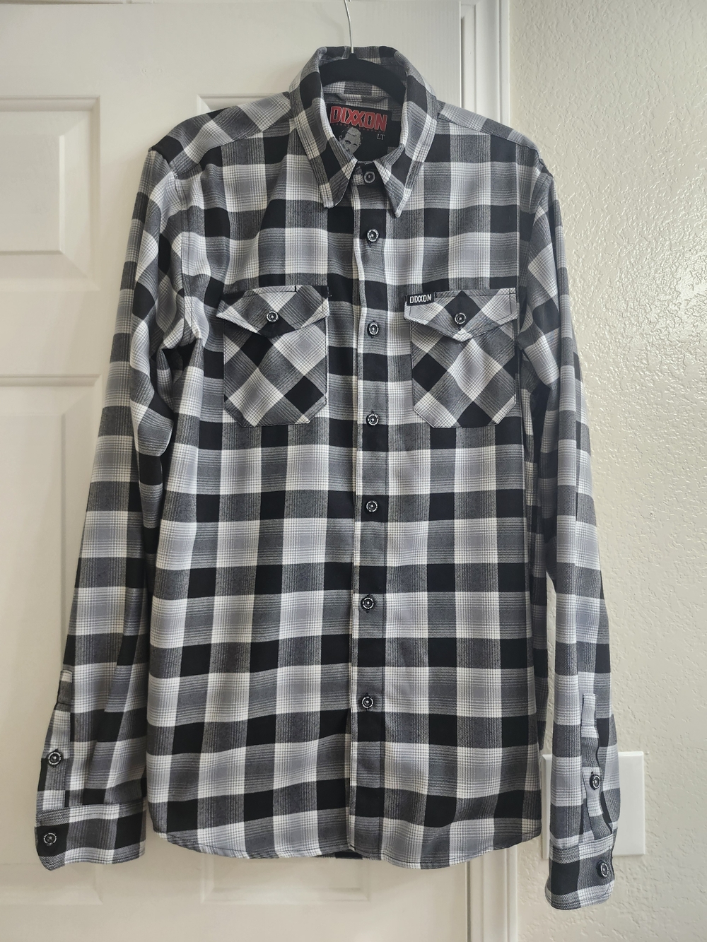 Dixxon "The Mickey" Men's Flannel Long Sleeve Shirt, Size LT